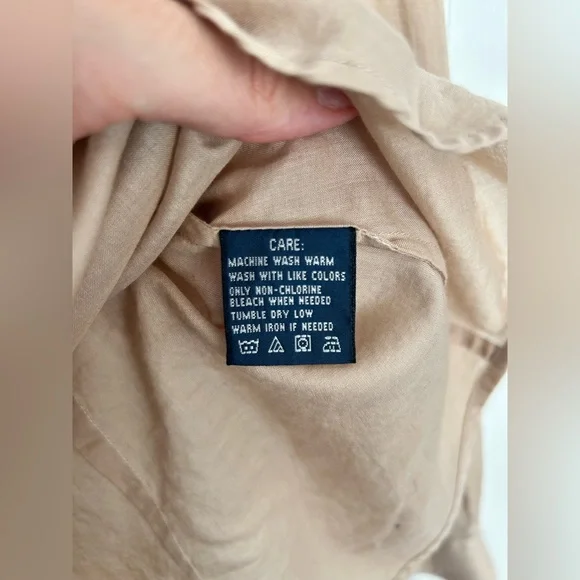 Ralph Lauren Boys Beige Casual Button-Down Shirt size 14 - Picture 3 of 4